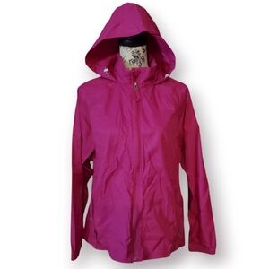 L.L.Bean Women's Pink Hooded Windbreaker